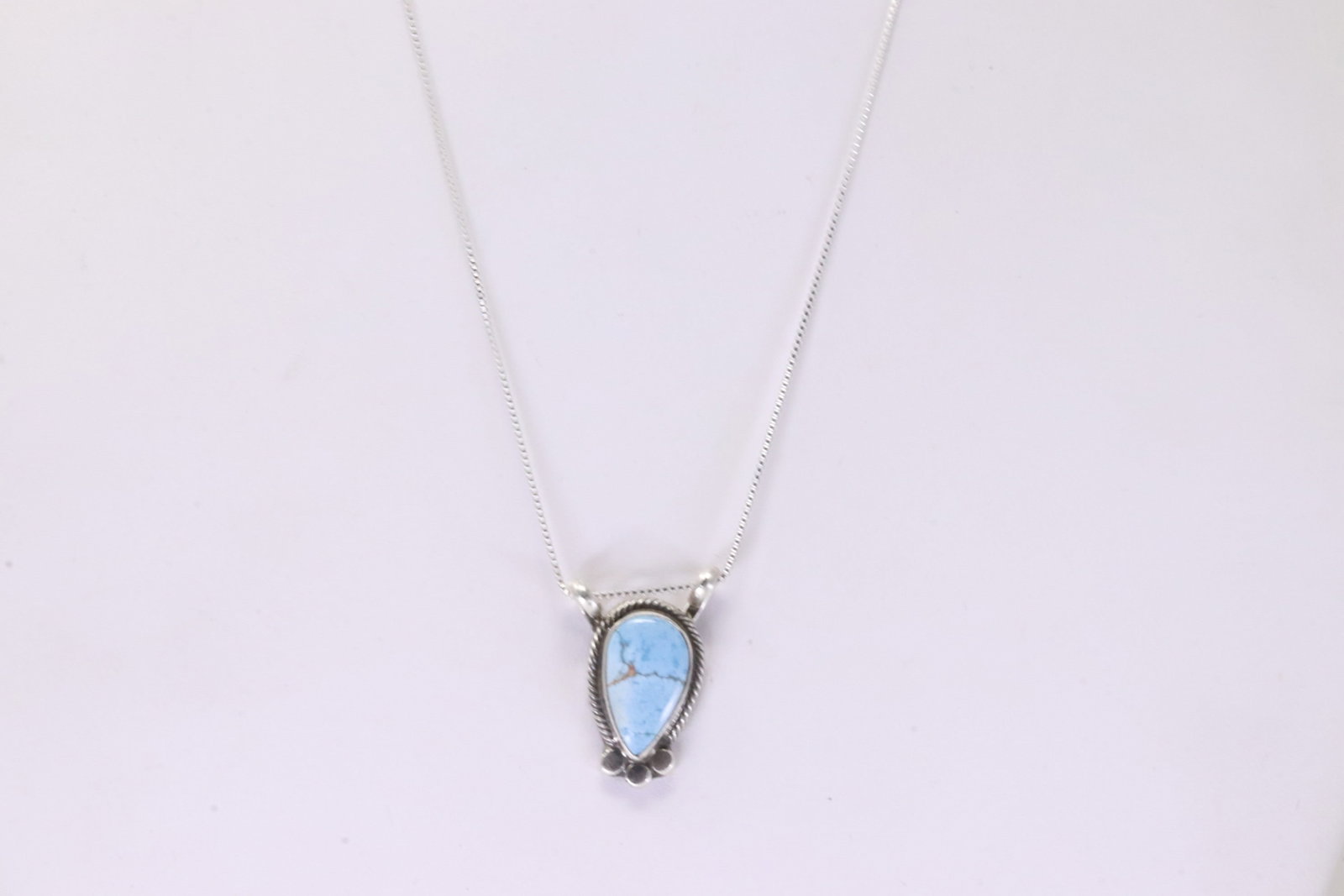 Native America Navajo Sterling Silver Golden Hill Turquoise Pendant By Sharon McCarthy With A 925: This is a Native America Navajo Sterling Silver Golden Hill Turquoise Pendant By Sharon McCarthy With A 925 Necklace. Stamp By R.B Company. Necklace Length: 16.00.