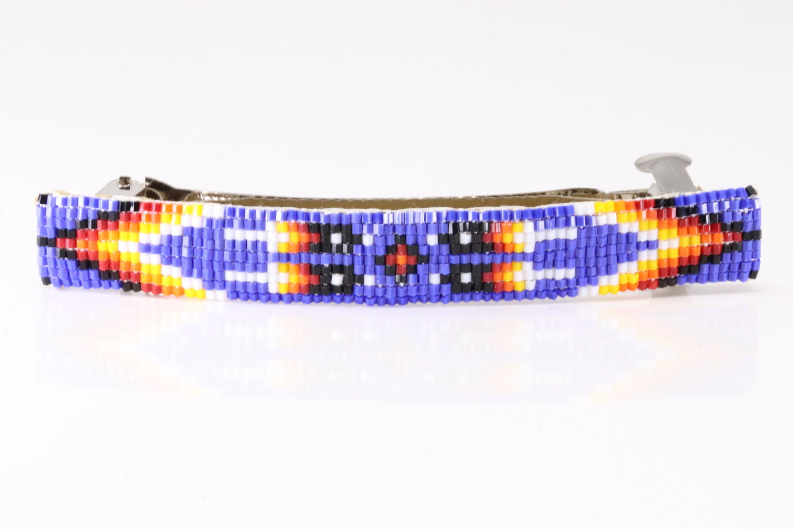 America Sterling Silver Multi-Color Hair Clip.: This is a America Sterling Silver Multi-Color Hair Clip.