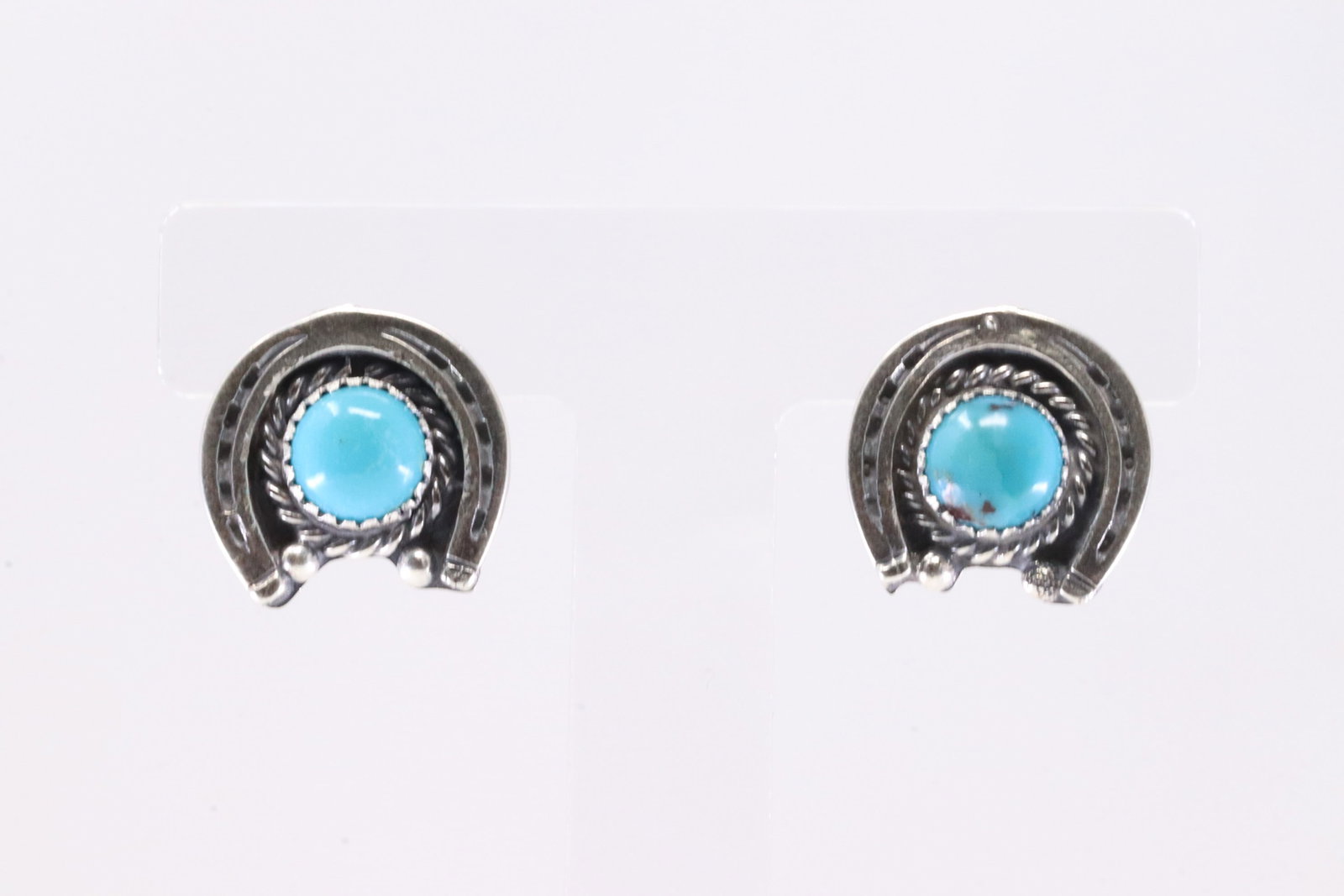 America Sterling Silver Turquoise Post Earring's.: This is a America Sterling Silver Turquoise Post Earring's.