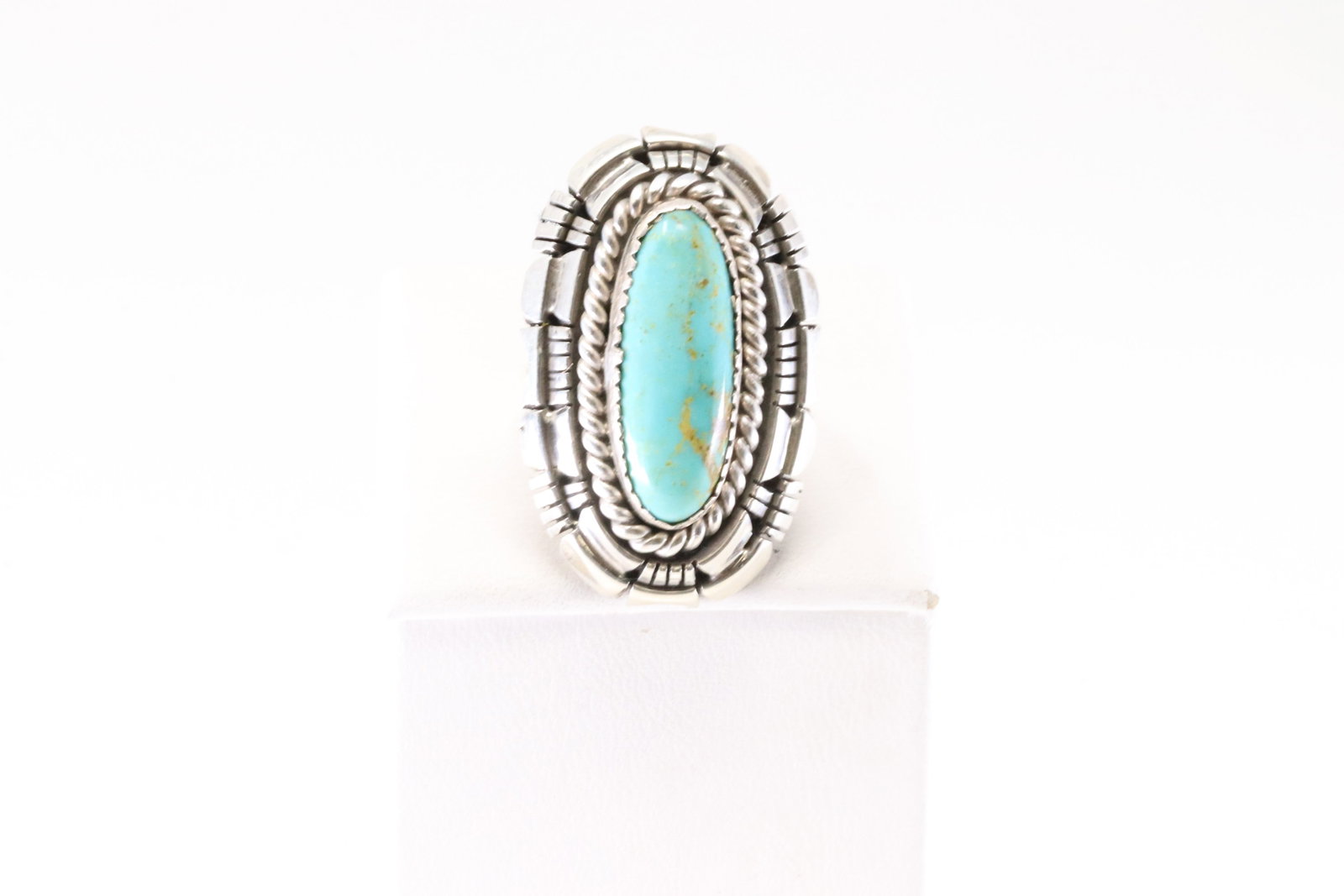 Native America Navajo Sterling Silver Turquoise Ring W Begay. (1 of 4)