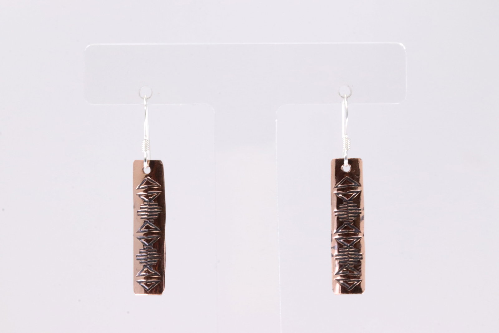 America Navajo Copper Dangling Earring's.: This is a America Navajo Copper Dangling Earring's.