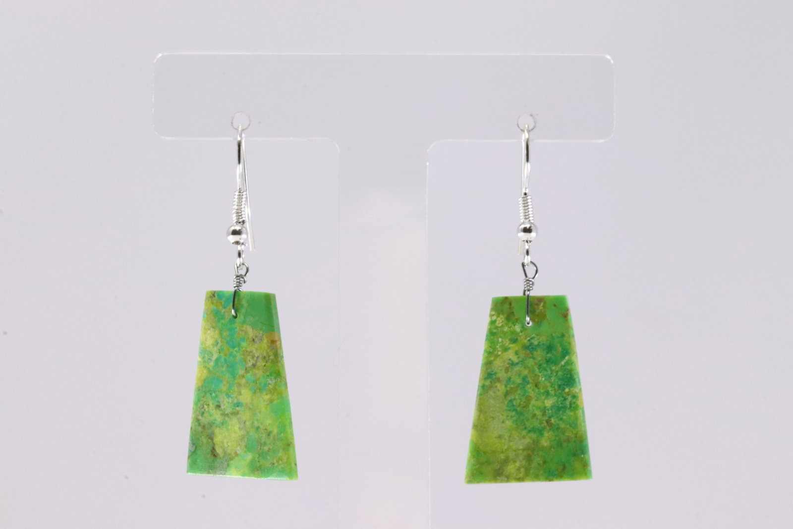 America Sterling Silver Multi-Color Dangling Earring's.: This is a America Sterling Silver Multi-Color Dangling Earring's.