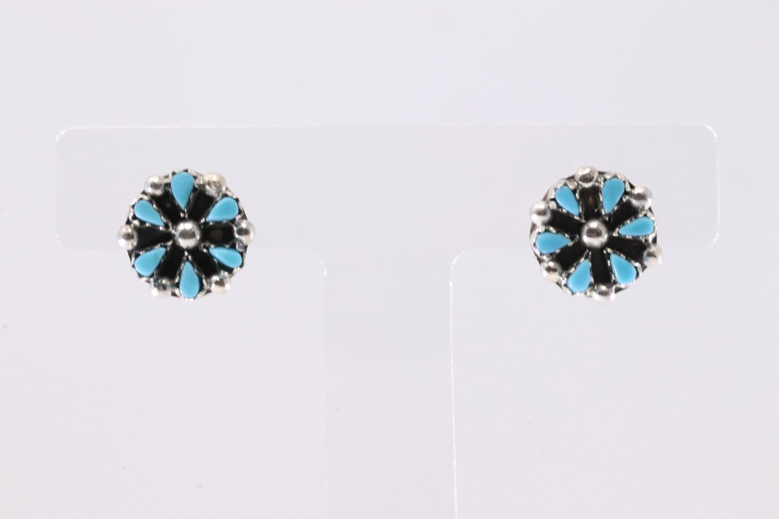 America Sterling Silver Turquoise Post Earring's.: This is a America Sterling Silver Turquoise Post Earring's.
