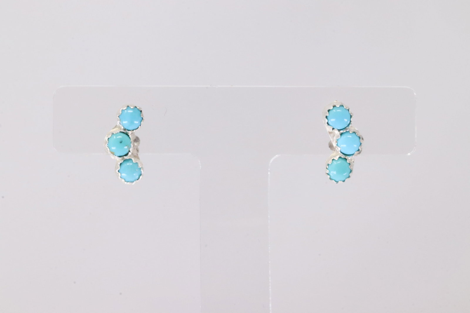 America Sterling Silver Turquoise Post Earring's.: This is a America Sterling Silver Turquoise Post Earring's.