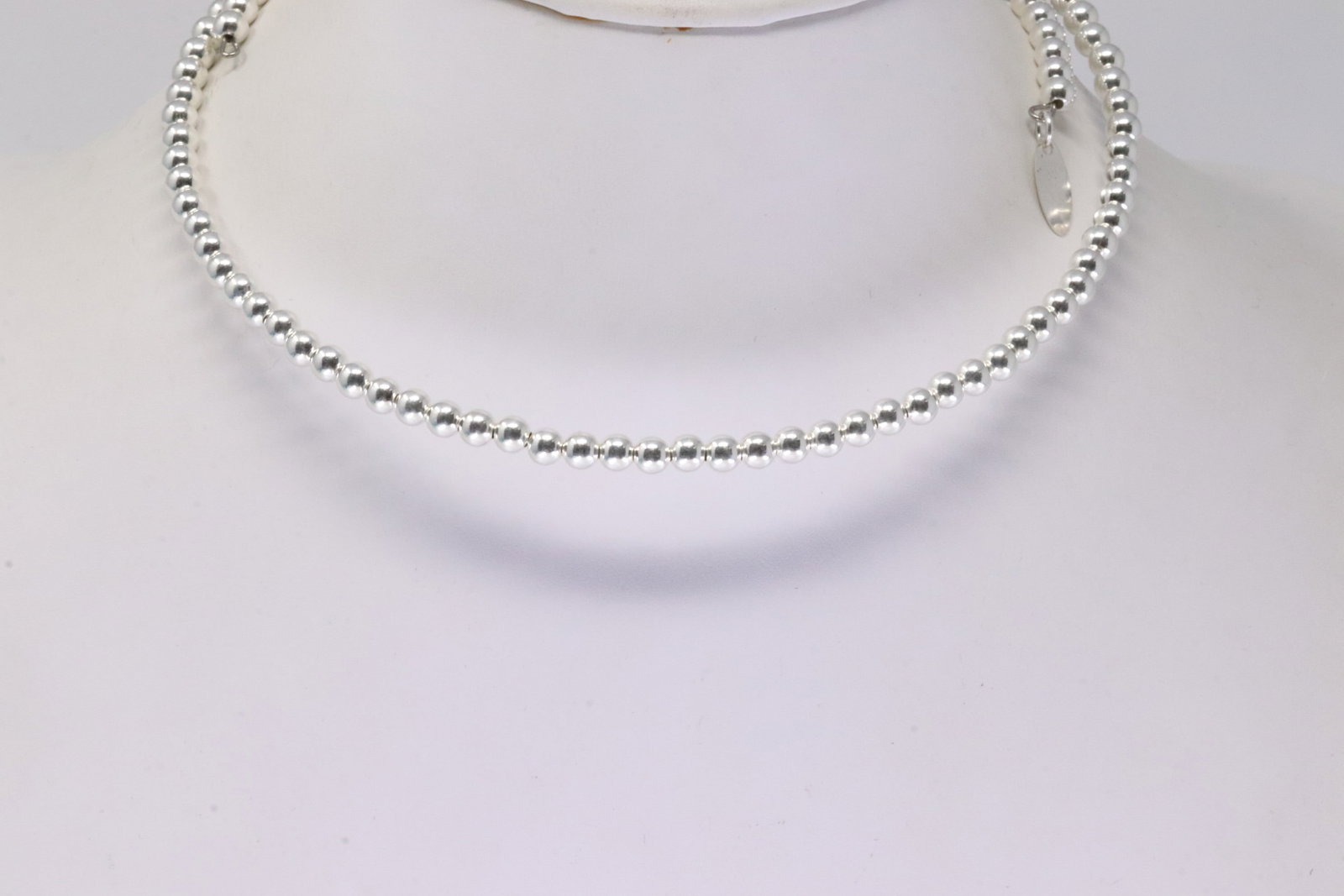 Native America Navajo Sterling Silver Pearl Baeded Choker Necklace By Lucinda Sardo.: This is a Native America Navajo Sterling Silver Pearl Baeded Choker Necklace By Lucinda Sardo. Stamp R.B Company.