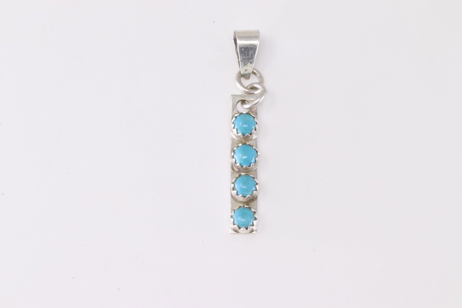 America Sterling Silver Turquoise Pendant.: This is a America Sterling Silver Turquoise Pendant.