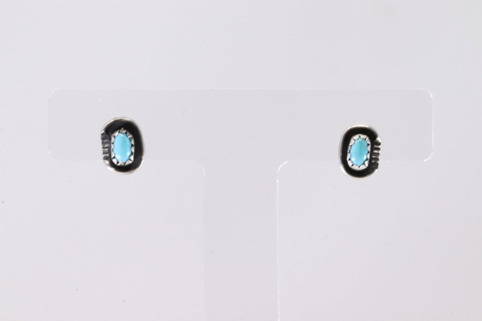 America Sterling Silver Turquoise Post Earring's.: This is a America Sterling Silver Turquoise Post Earring's.