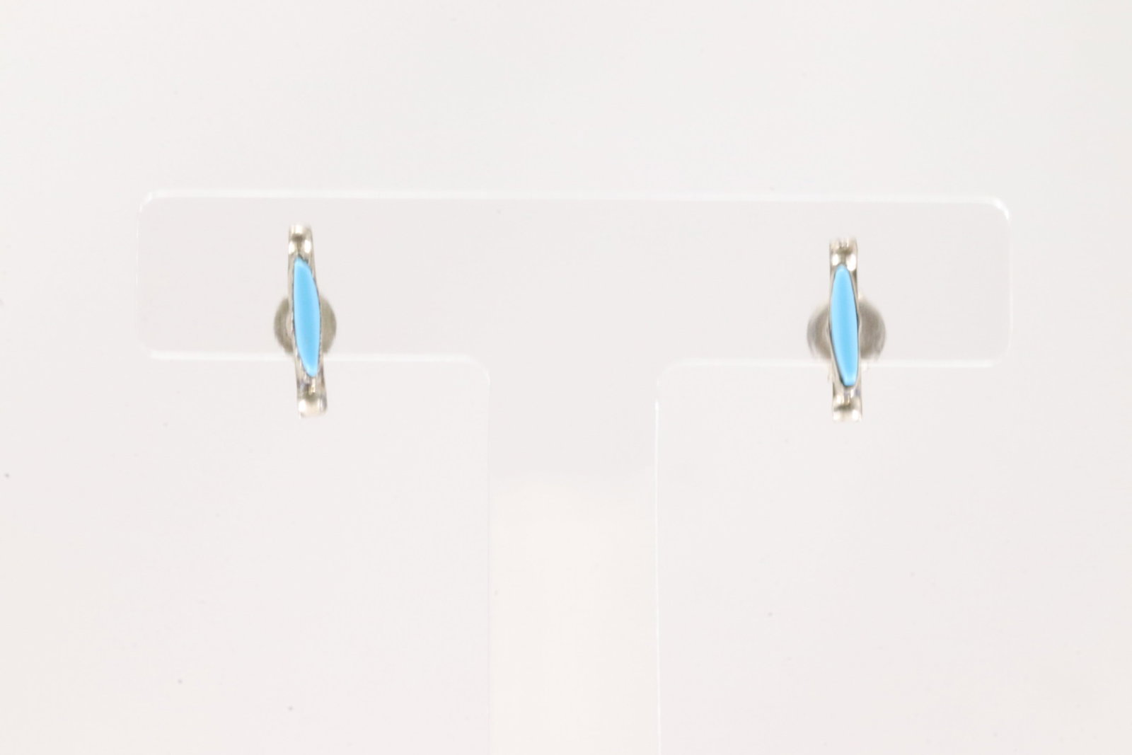 America Sterling Silver Turquoise Post Earring's.: This is a America Sterling Silver Turquoise Post Earring's.