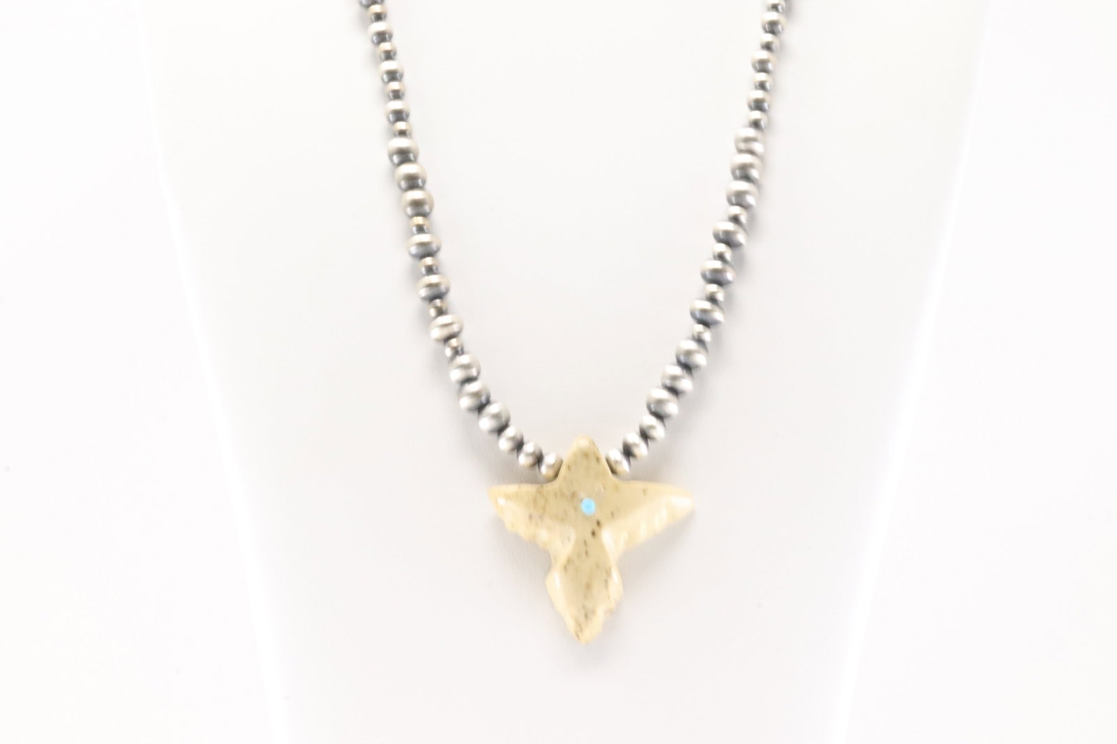 America Sterling Silver Multi-Color Butterfly Rays Pendant with Sterling Silver Pearl Beaded: This is a America Sterling Silver Multi-Color Butterfly Rays Pendant with Sterling Silver Pearl Beaded Sterling Silver Machine Necklace. Necklace length: 20.00"