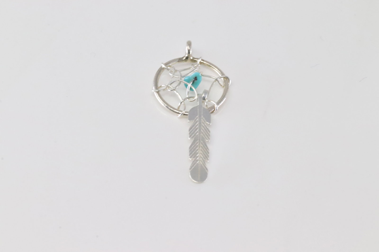 Native America Navajo Sterling Silver Turquoise Ring By Esther White. (1 of 2)