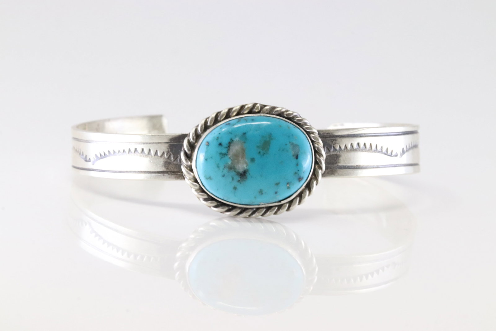 Native American Navajo Sterling Silver Sonora Gold Turquoise Bracelet Cuff By Nora M.: This is a Native American Navajo Sterling Silver Sonora Gold Turquoise Bracelet Cuff By Nora M. Stamp M.