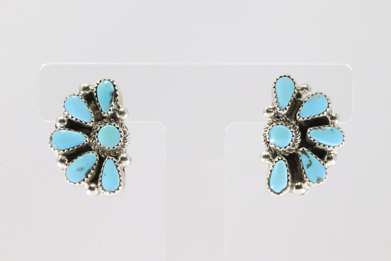 America Sterling Silver Coral Post Earring's.: This is a America Sterling Silver Coral Post Earring's.