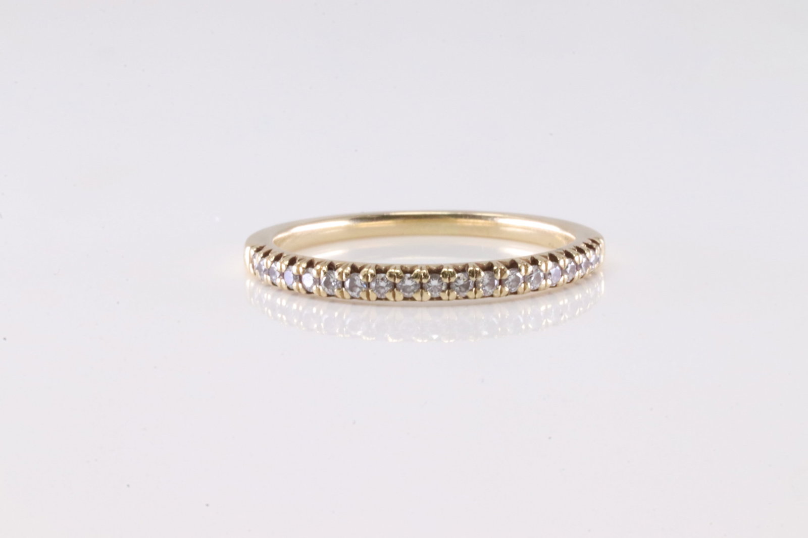 Diamond Ring 14Kt.: 14Kt Yellow Gold Diamond Ring. This Charming Ring has 19 Sparkling Diamonds. Diamonds weight approx: 0.50ctw. Ring size: 9.00. Total weight: 2.32 Grams.