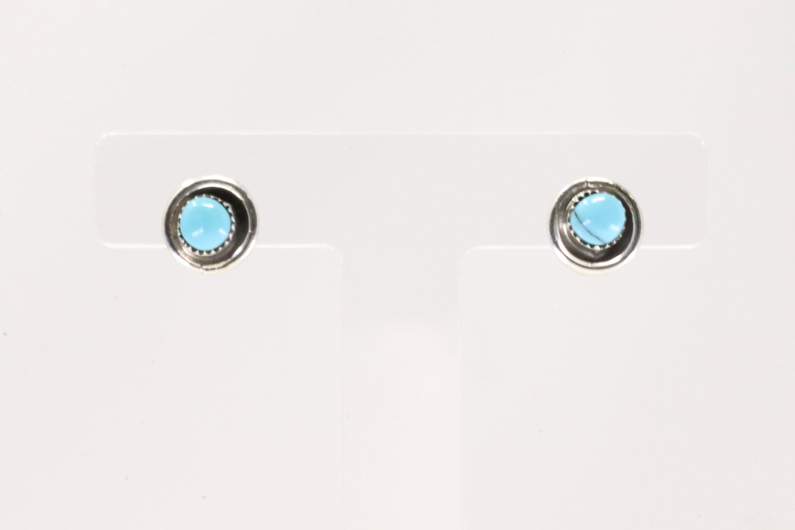 America Sterling Silver Turquoise Post Earring's.: This is a America Sterling Silver Turquoise Post Earring's.