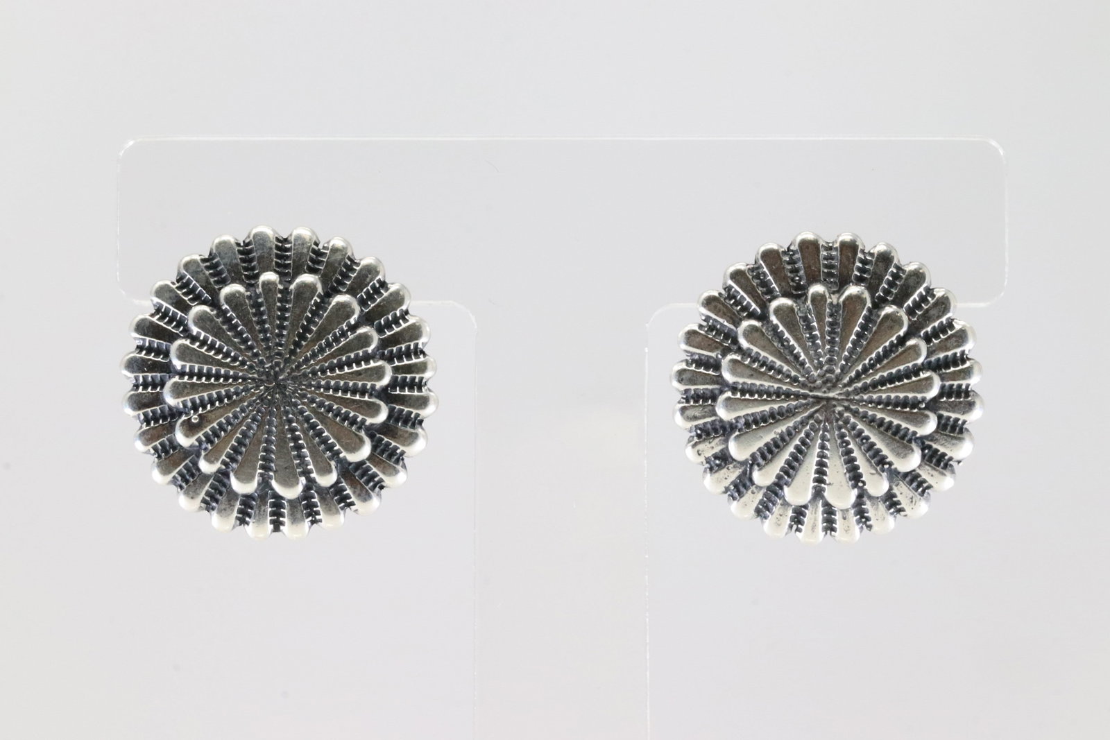 America Sterling Silver Solid Stamped Post Earring's. (1 of 4)