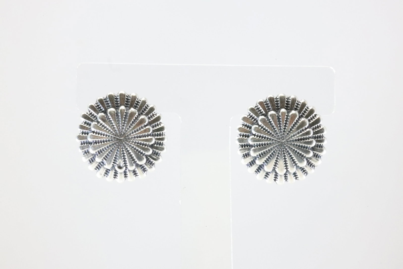 America Sterling Silver Solid Stamped Post Earring's. (1 of 4)