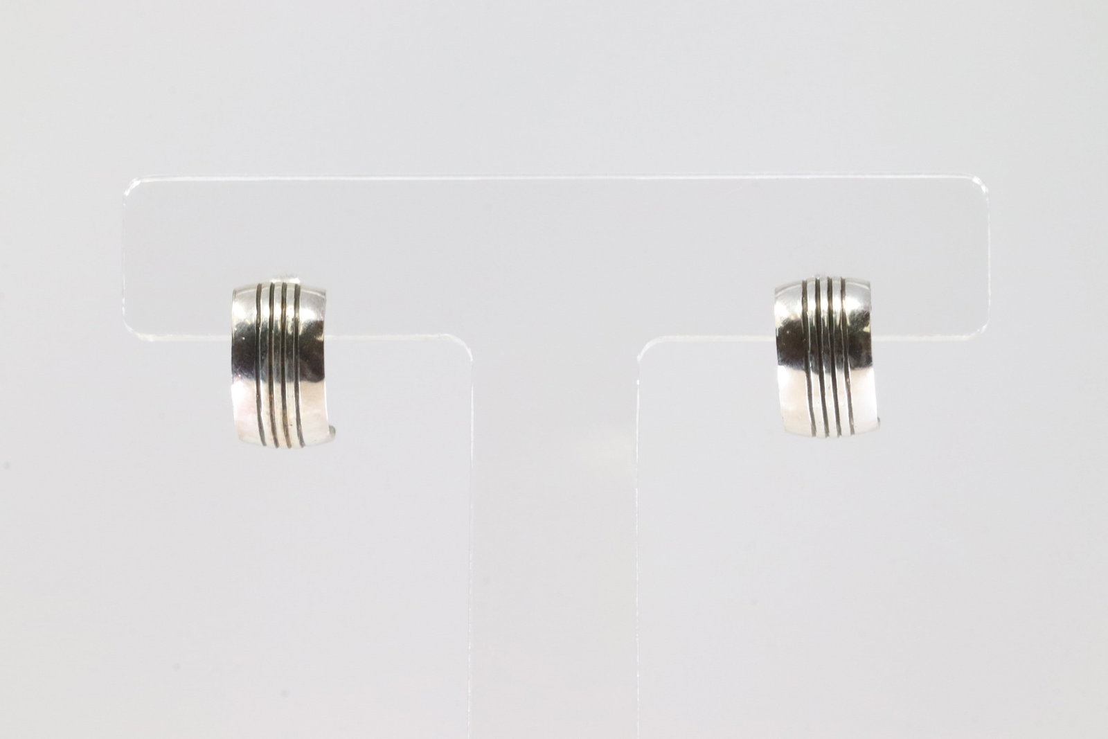 America Sterling Silver Hoop Earring's. (1 of 3)