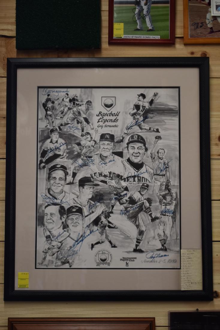 Baseball Legends Signed Poster 1989 (1 of 1)