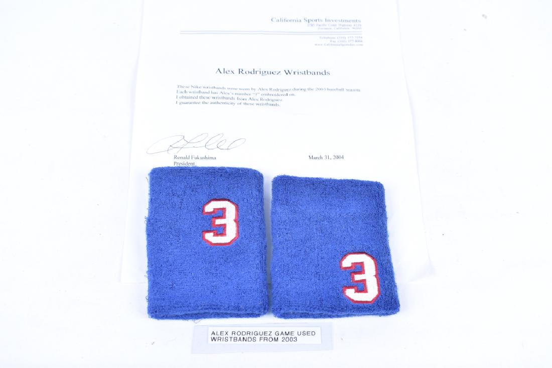 #3 A-Rod Alex Rodriguez Wristbands Texas Rangers (1 of 1)
