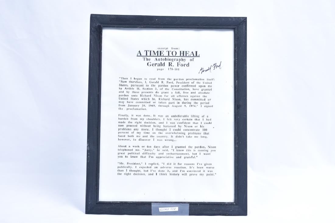 Time to Heal Biography Excerpt Signed Gerald Ford (1 of 1)