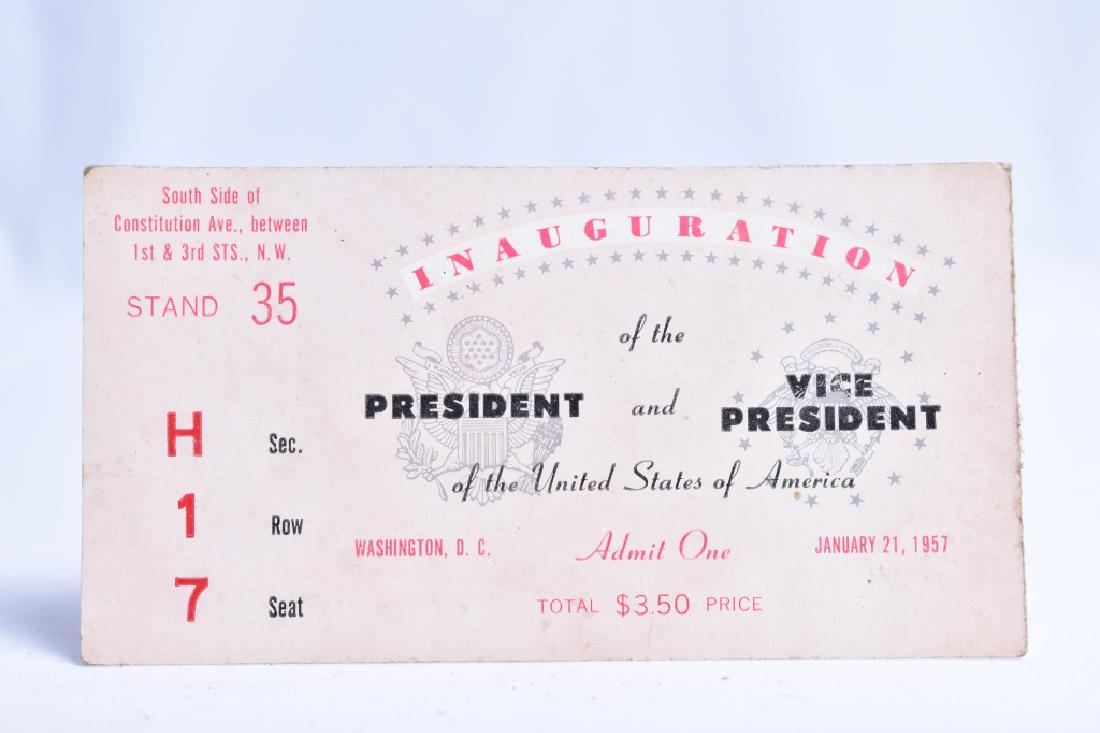 Presidential Inauguration Ticket January 21, 1957 (1 of 2)