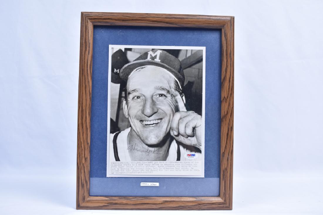 Warren Spahn Autographed Photo with COA (1 of 2)