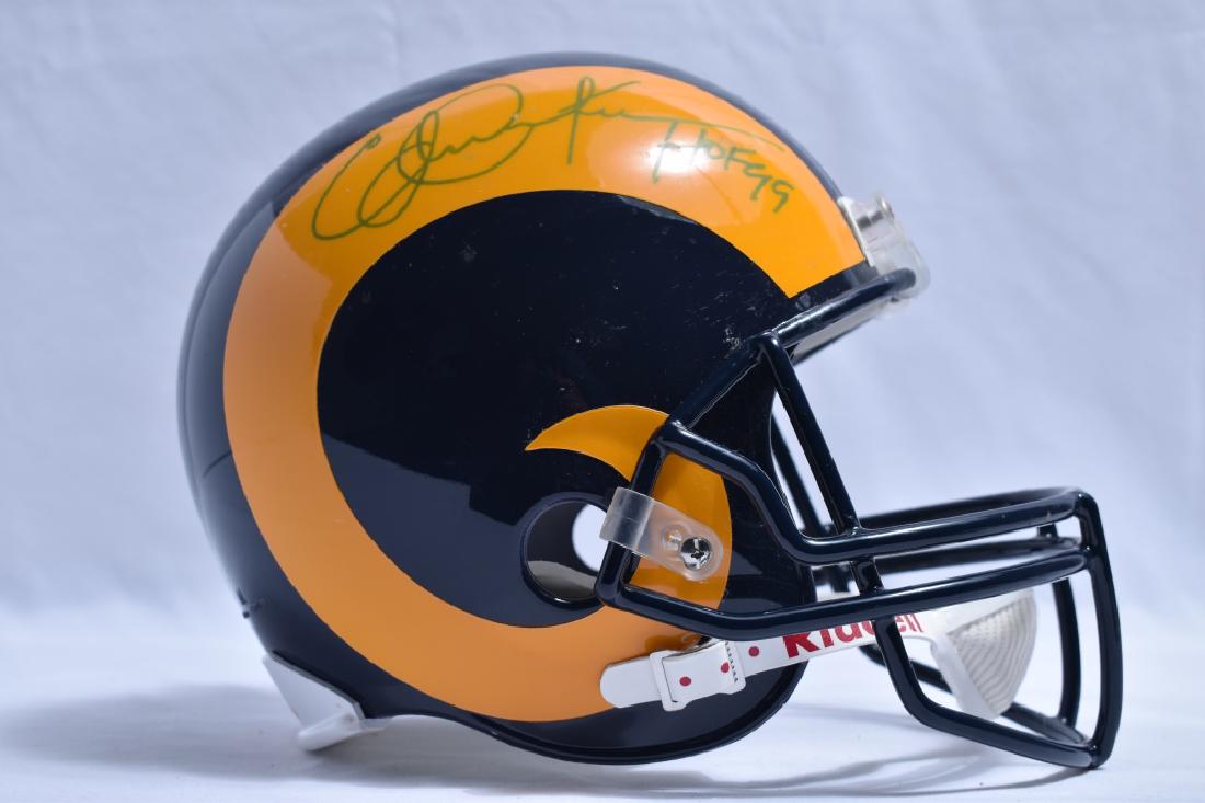 Eric Dickerson Rams Helmet Signed COA (1 of 2)