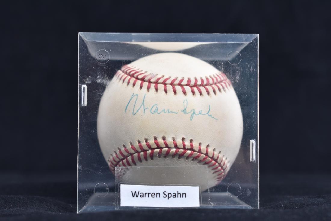Warren Spahn Autographed Baseball COA (1 of 2)