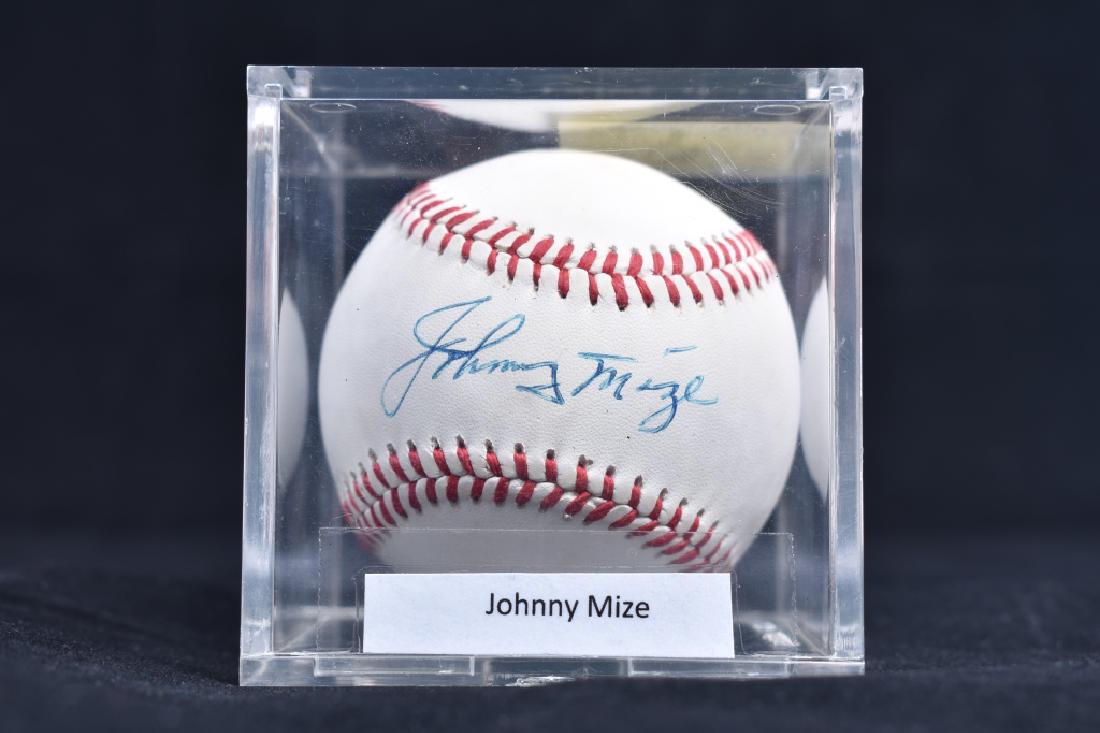 Johnny Mize Autographed Baseball (1 of 1)