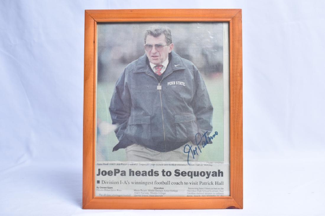 JoePa Penn State Joe Paterno Signed Article (1 of 1)