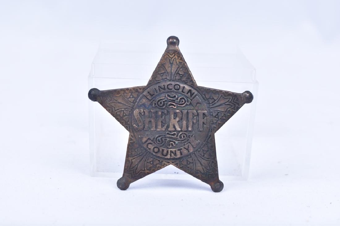 Old Sheriff Badge Lincoln County (1 of 1)