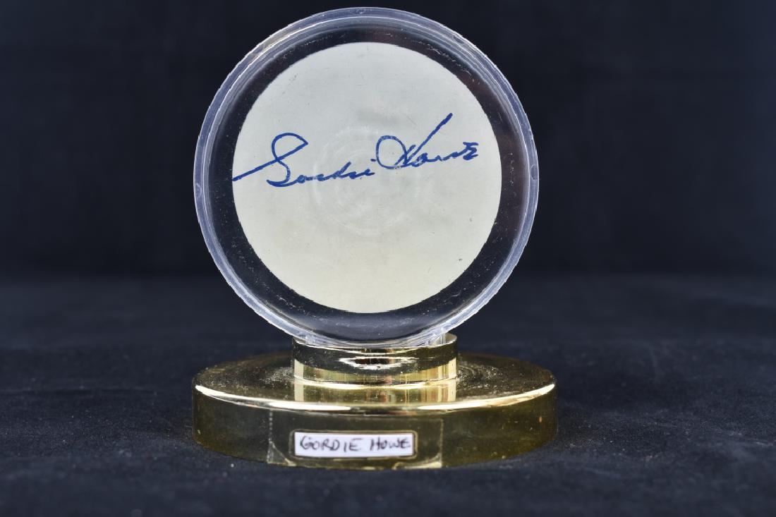 Gordie Howe Signed Hockey Puck (1 of 1)