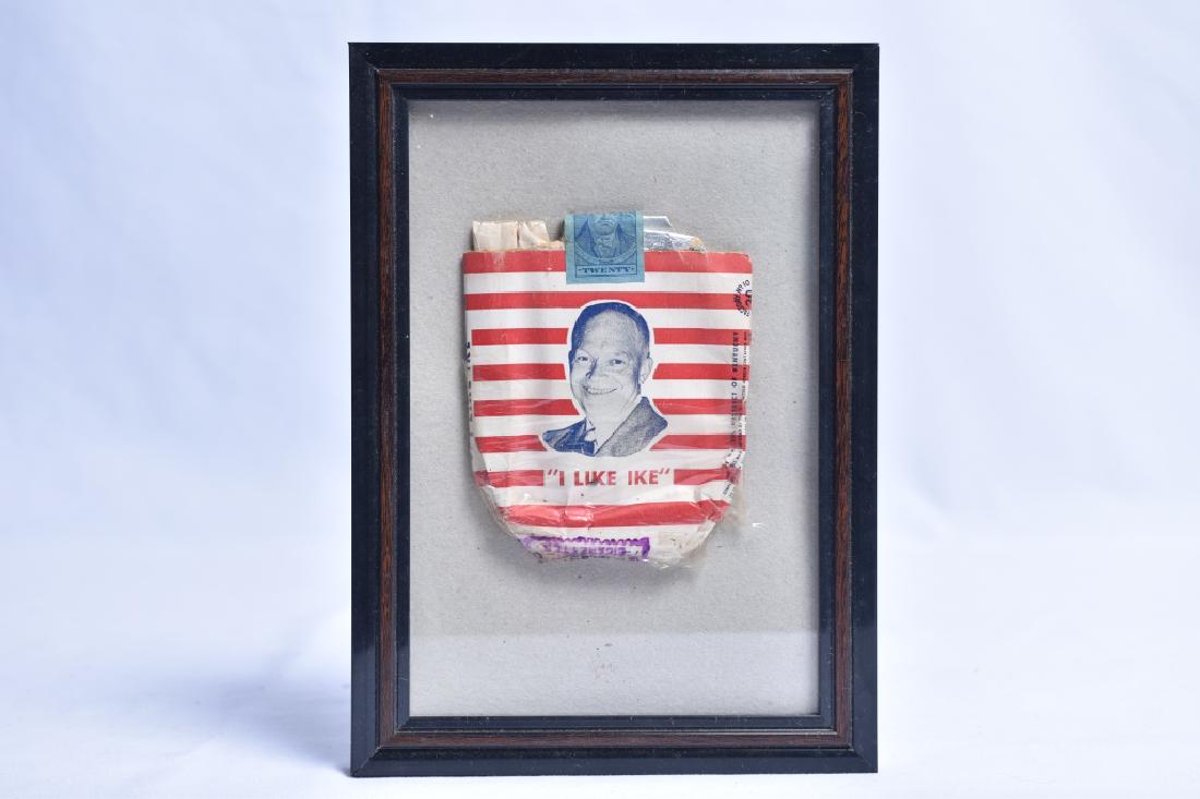 I like IKE Framed Empty Cigarette Pack: I like IKE Framed Empty Cigarette Pack frame measures 7.25" x 5.25"