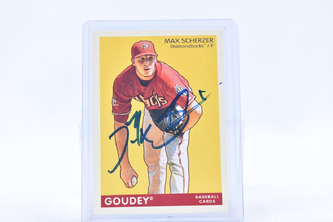 Max Scherzer Arizona Diamondbacks Autographed Card (1 of 1)