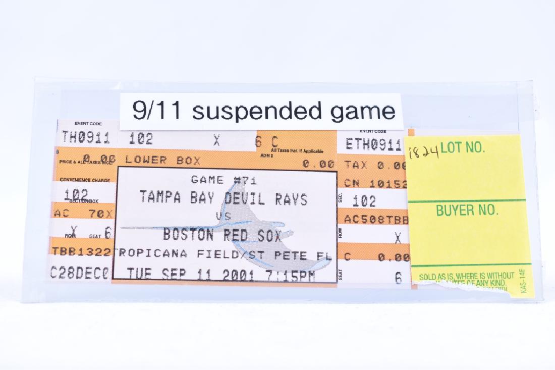 Sept 11 2001 Suspended Game Boston vs Tampa (1 of 1)