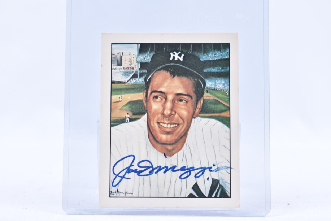 Joe Dimaggio Signed Baseball Card 50 Years Yankees (1 of 1)