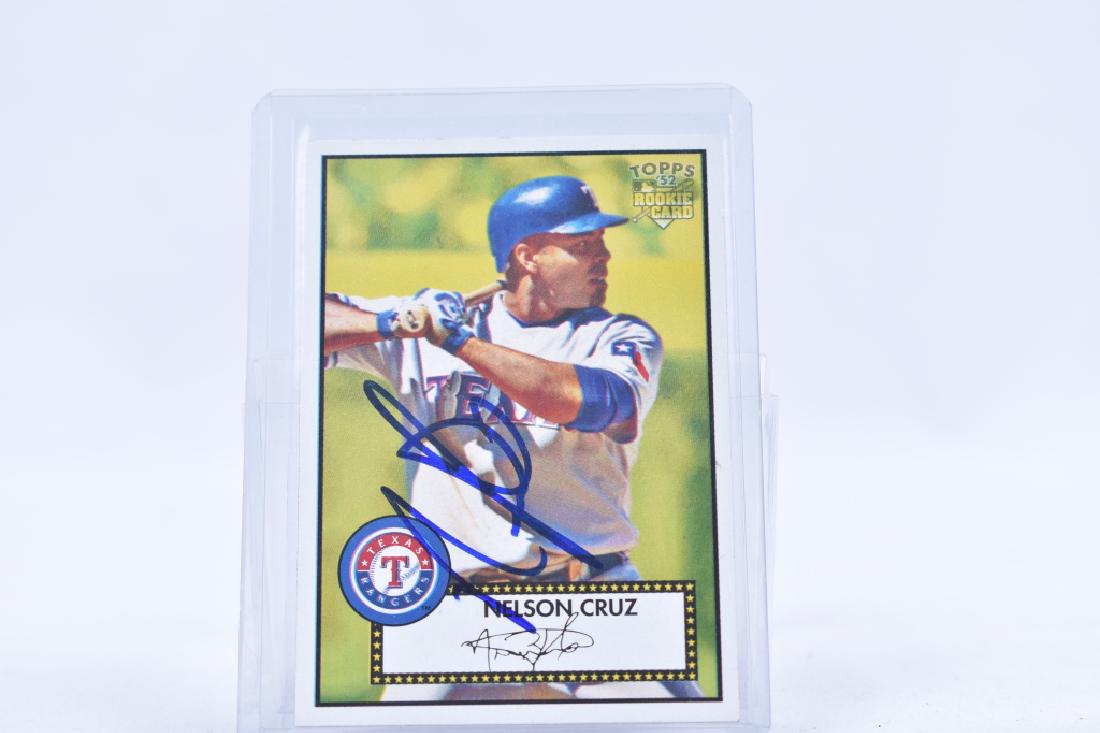 Nelson Cruz Texas Rangers Autographed Card (1 of 1)
