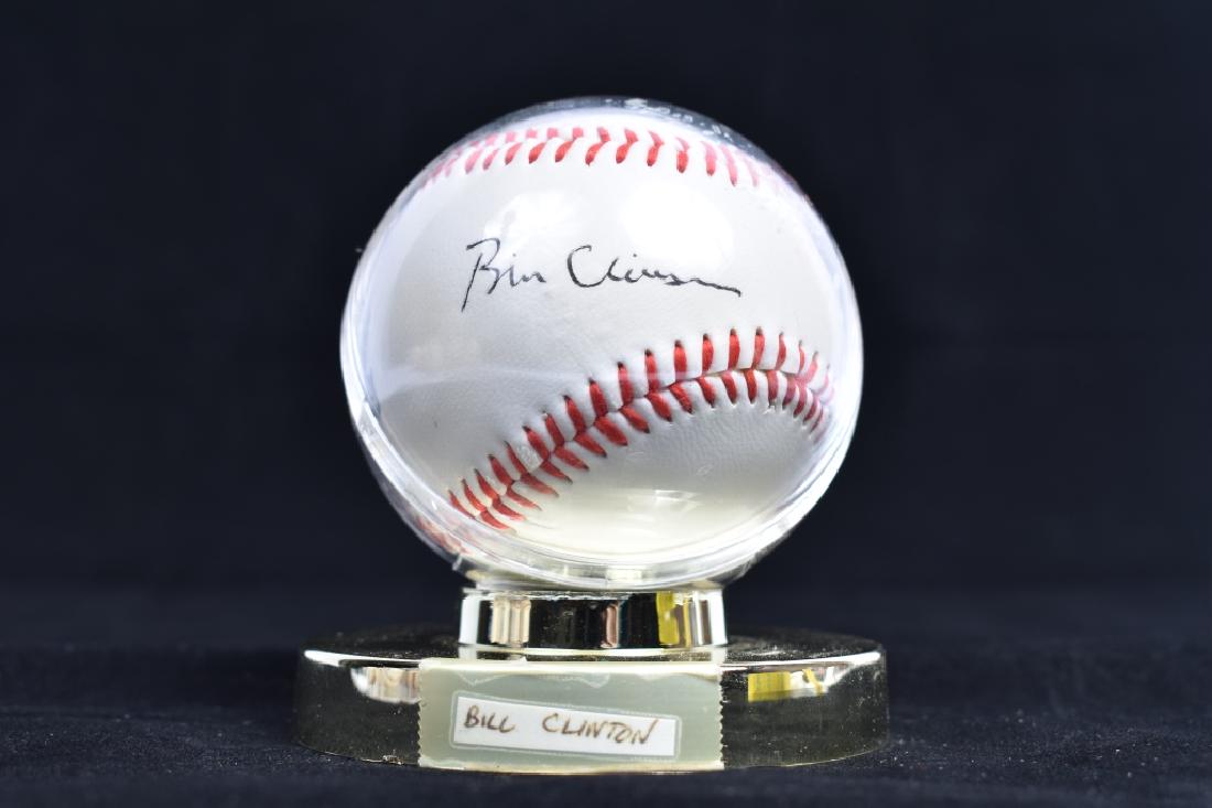 Bill Clinton Autographed Baseball (1 of 1)