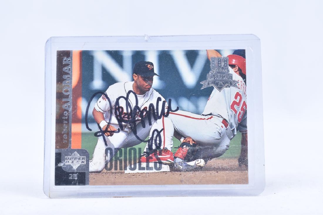 Roberto Alomar Baseball Card Autographed (1 of 1)