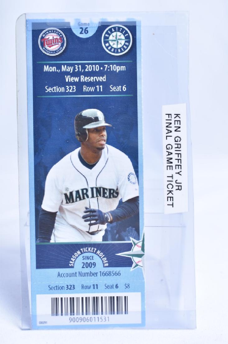 Ken Griffey Jr Final Game Ticket (1 of 1)
