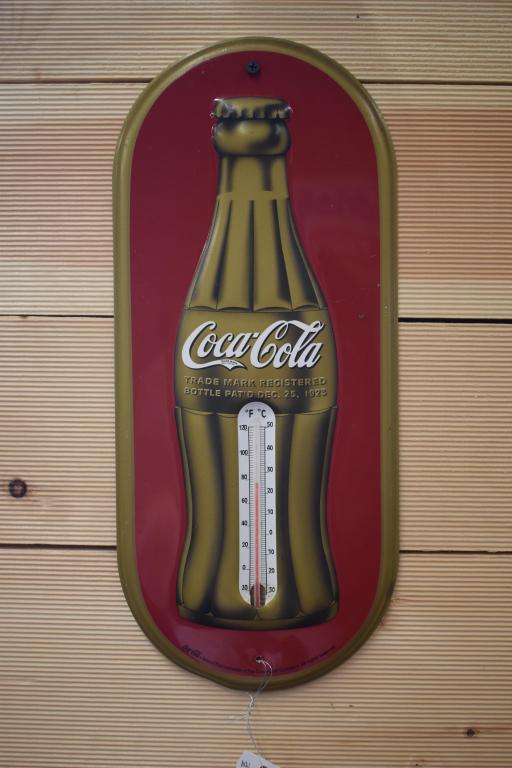 Coca Cola Thermometer Bottle 16" x 7": Coca Cola Thermometer Bottle 16" x 7" 16" x 7"