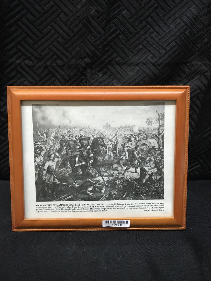 Framed Print Civil War Battle The Battle of Manassas (1 of 4)