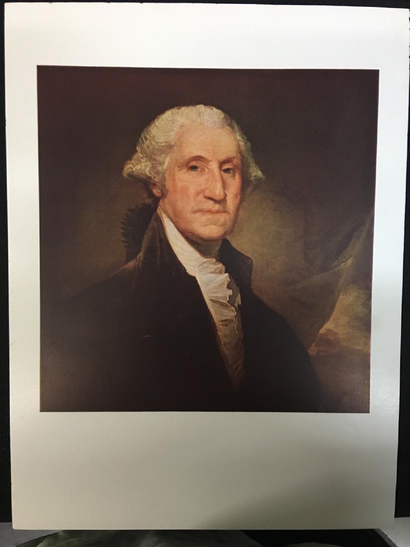 George Washington by Gilbert Stuart Print: 9x12 Excellent