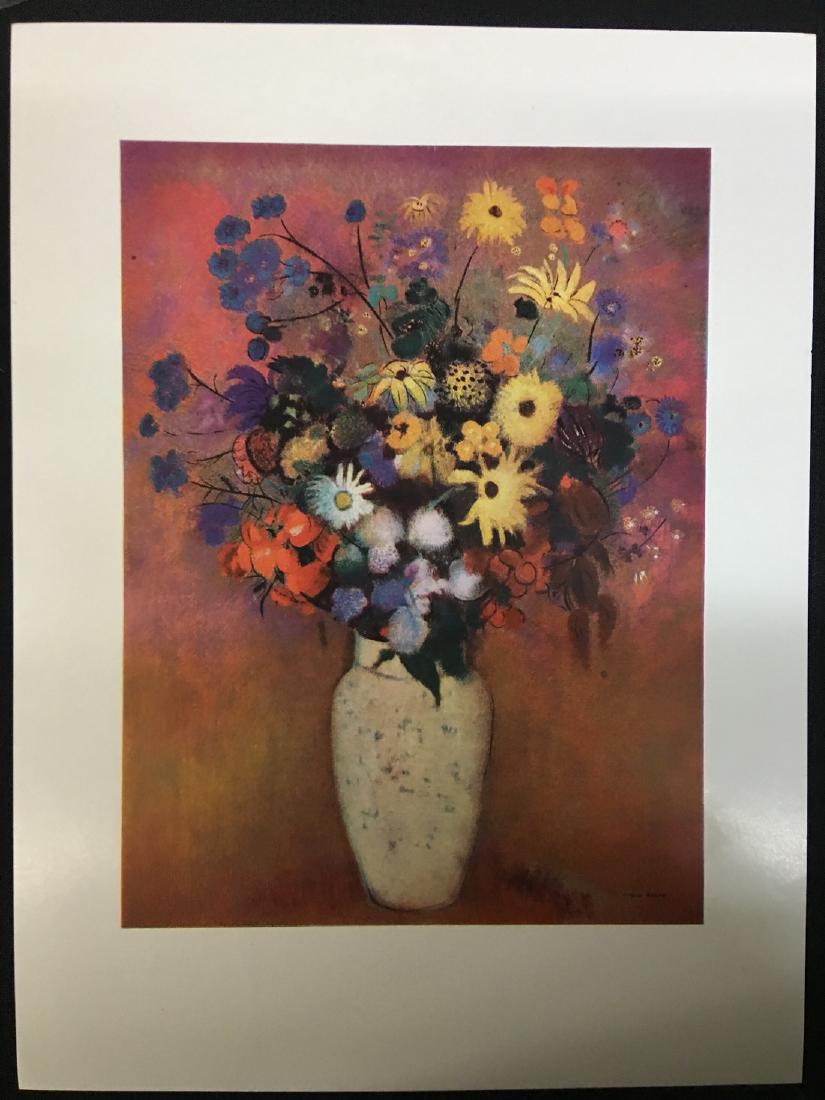 Vase With Flowers by Odilon Redon Print: 9x12 Excellent
