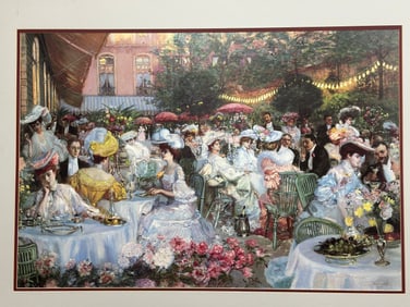 Pierre-Georges Jeanniot “Le Dinner à L’Hotel At Ritz Paris”, 1904