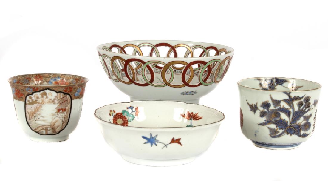 A set of four Japanese Imari or Arita porcelains (1 of 3)