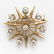 A Victorian diamond, 14k starburst pin pendant