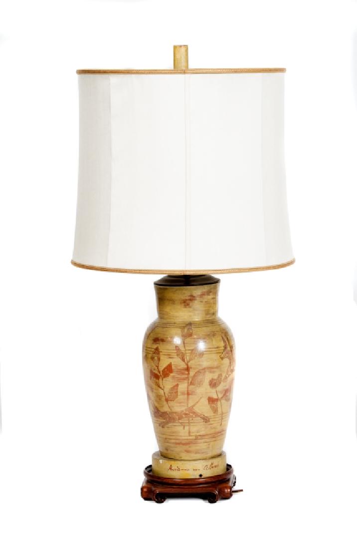 A Marianna Von Allesch pottery lamp (1 of 3)