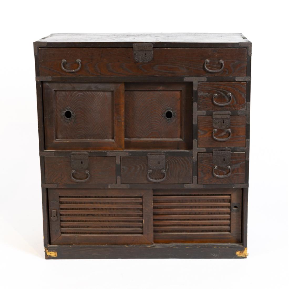 A Japanese merchant's chest, or choba tansu (1 of 5)