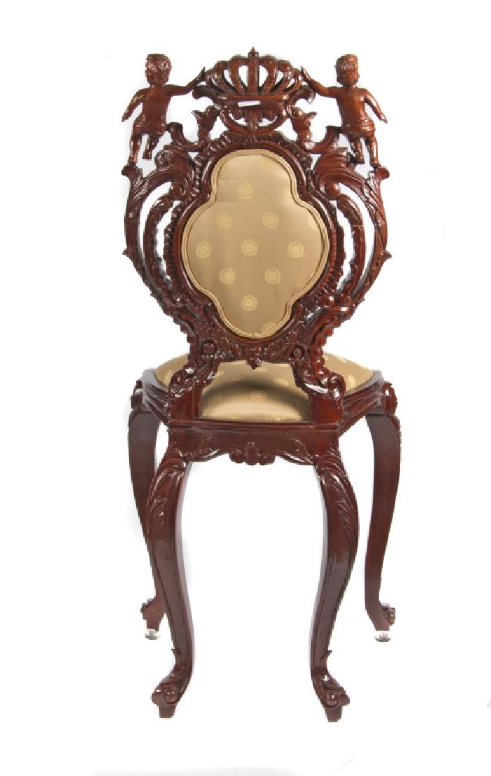 A pair of Baroque Revival bar chairs (1 of 8)